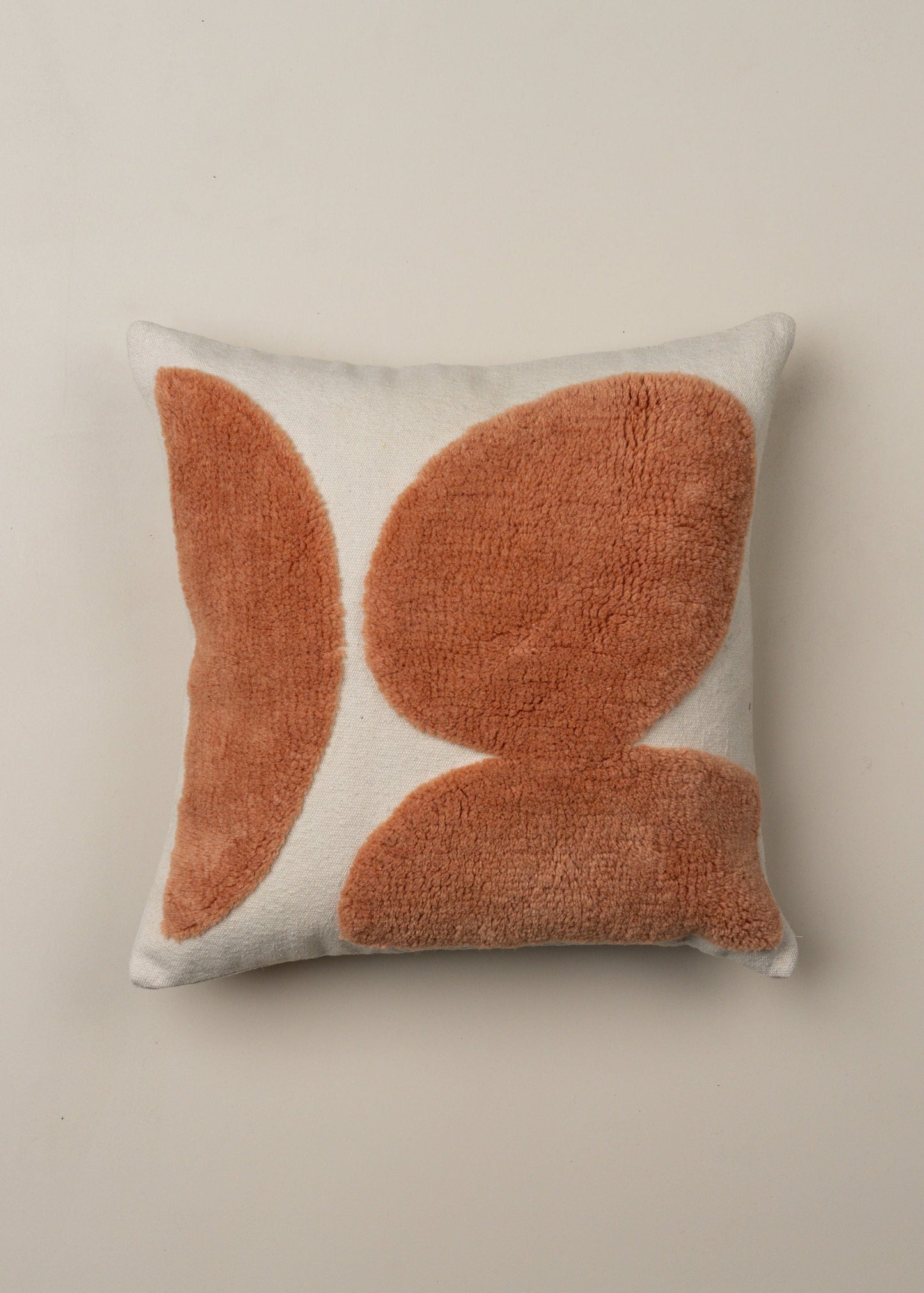 Abstract Square Cushion - Terracotta - - - Saardé - Saardé.