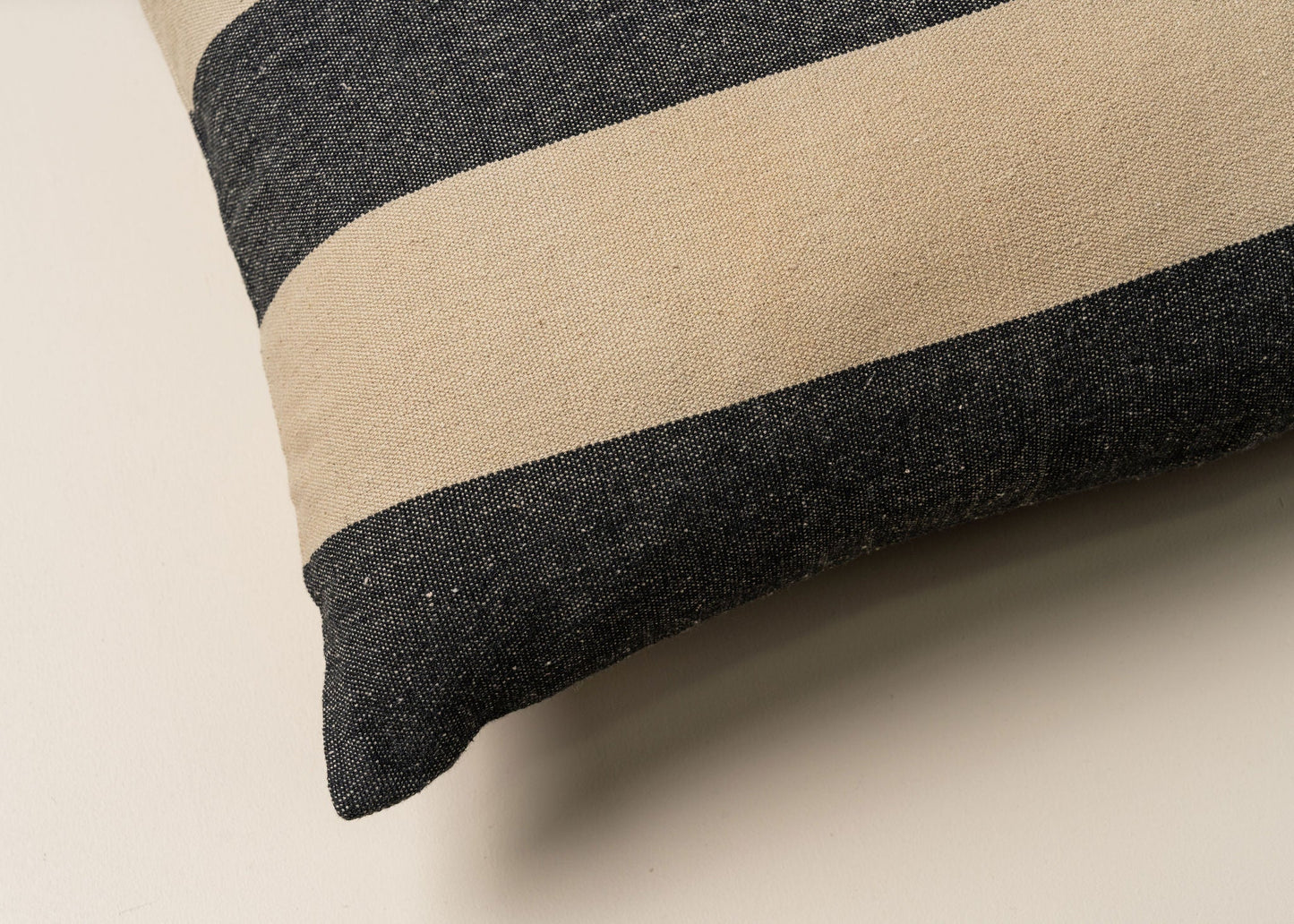 Recycled Cotton Striped Cushion | Lumbar - - - Saardé - Saardé.