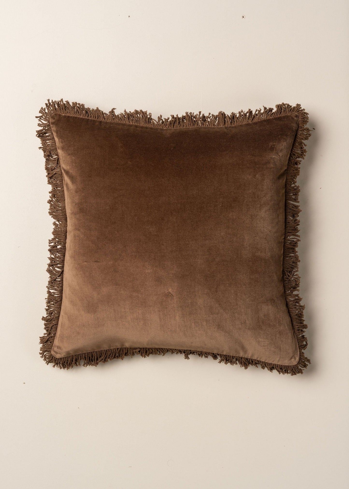 Velvet Cushion | Chocolate - - - Saardé - Saardé.