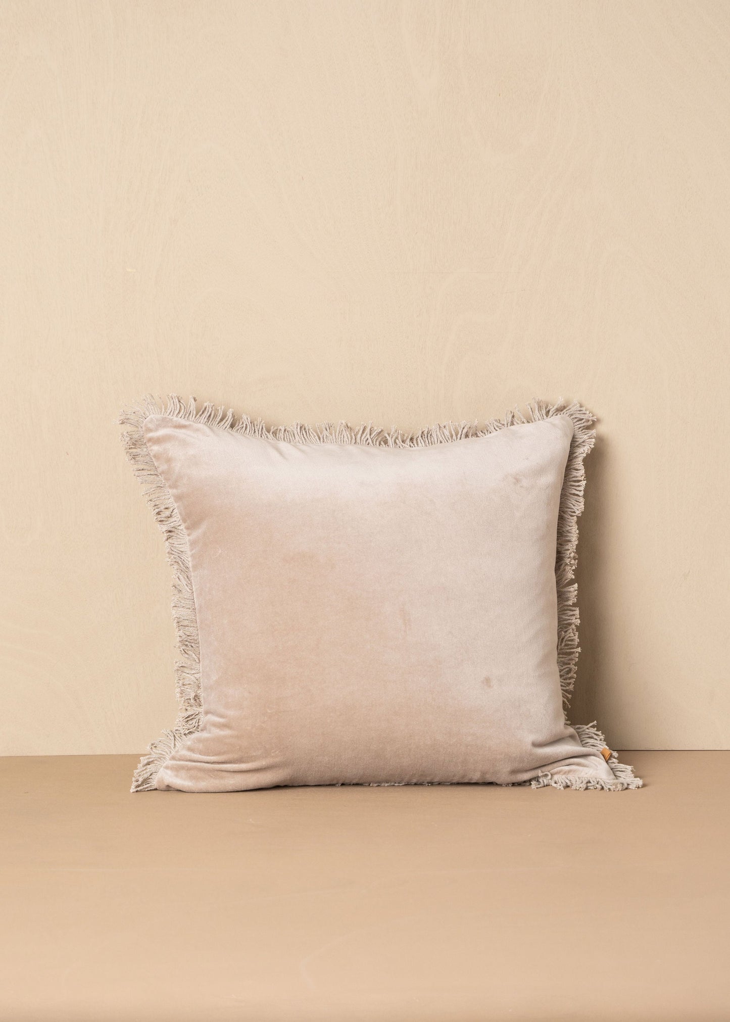 Velvet Cushion | Stone - Square (With Feather Insert) - Square (With Feather Insert) - Saardé - Saardé.