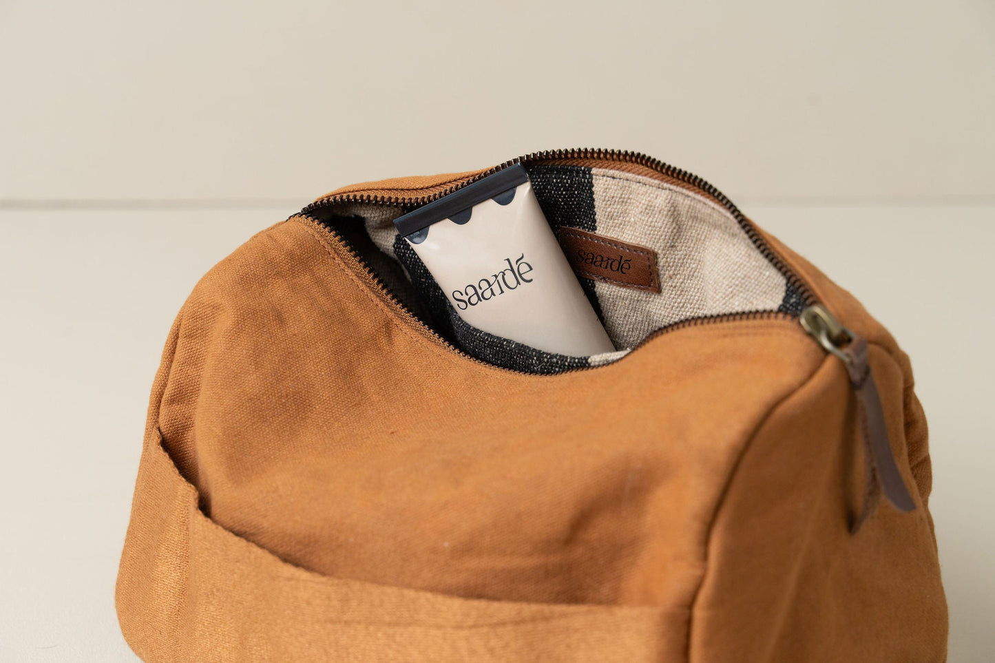 Journey Toiletry Canvas Bag | Terracotta - - - Saardé - Saardé.