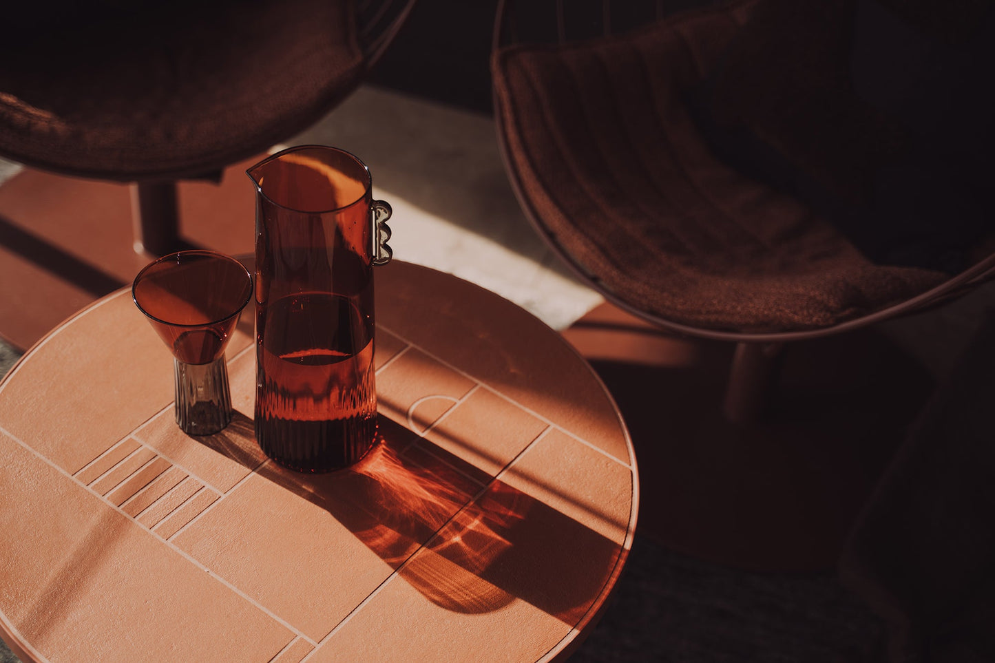 Kairos Wine Glass | Dark Amber - - - Saardé - Saardé.
