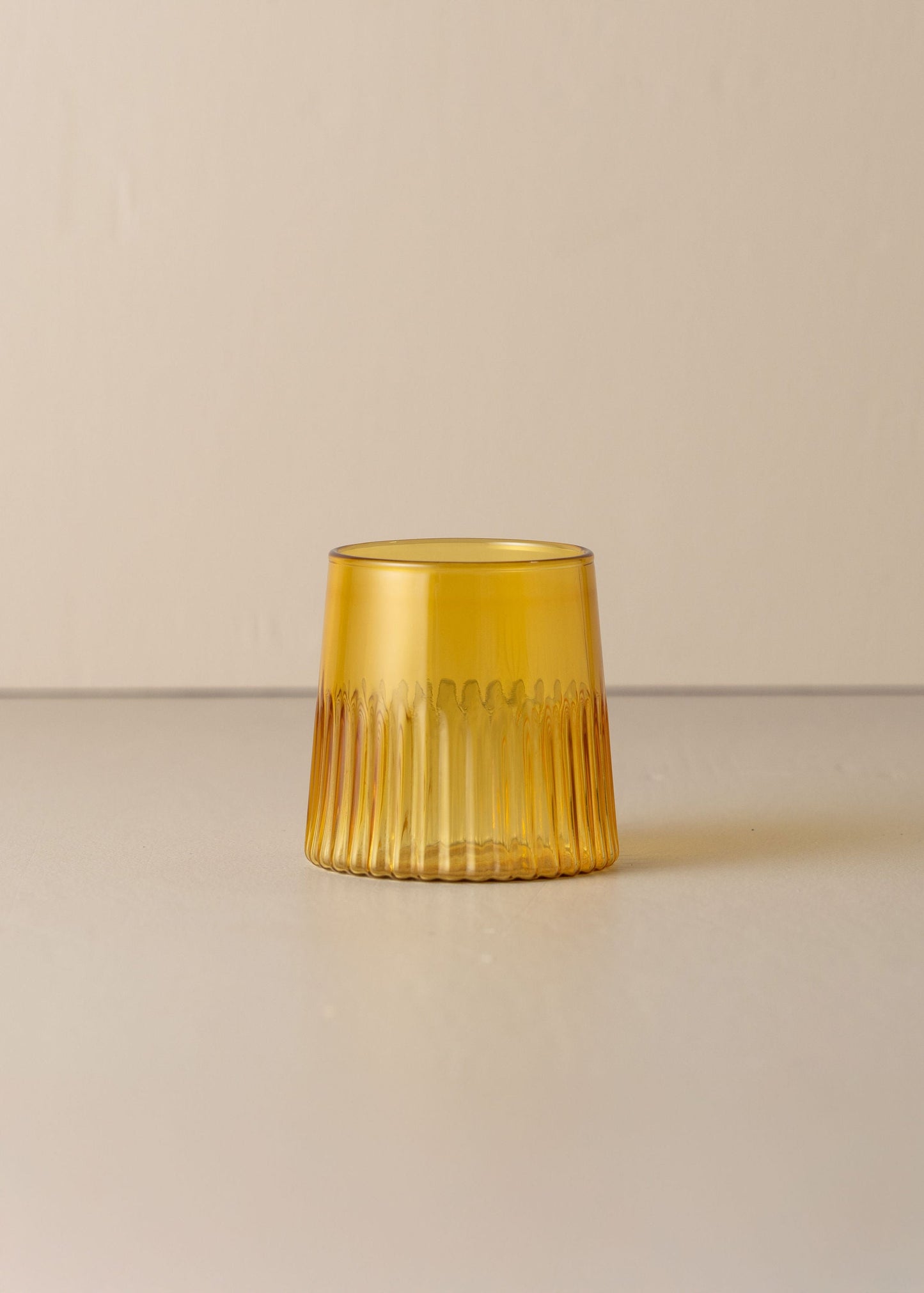 Kairos Medium Water Glass | Yellow Topaz | Set of 4 - - - Saardé - Saardé.