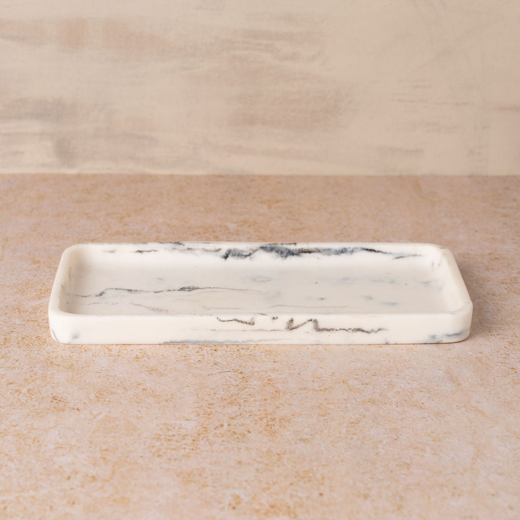 Flow Resin Bathroom Caddy/Tray | Merle - - - Saardé - Saardé.