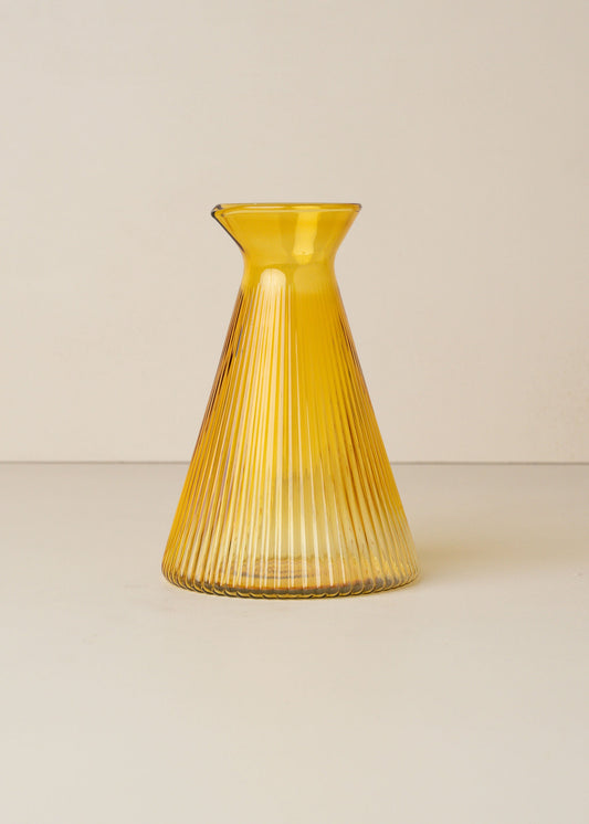 Kairos Angular Carafe | Yellow Topaz - - - Saardé - Saardé.