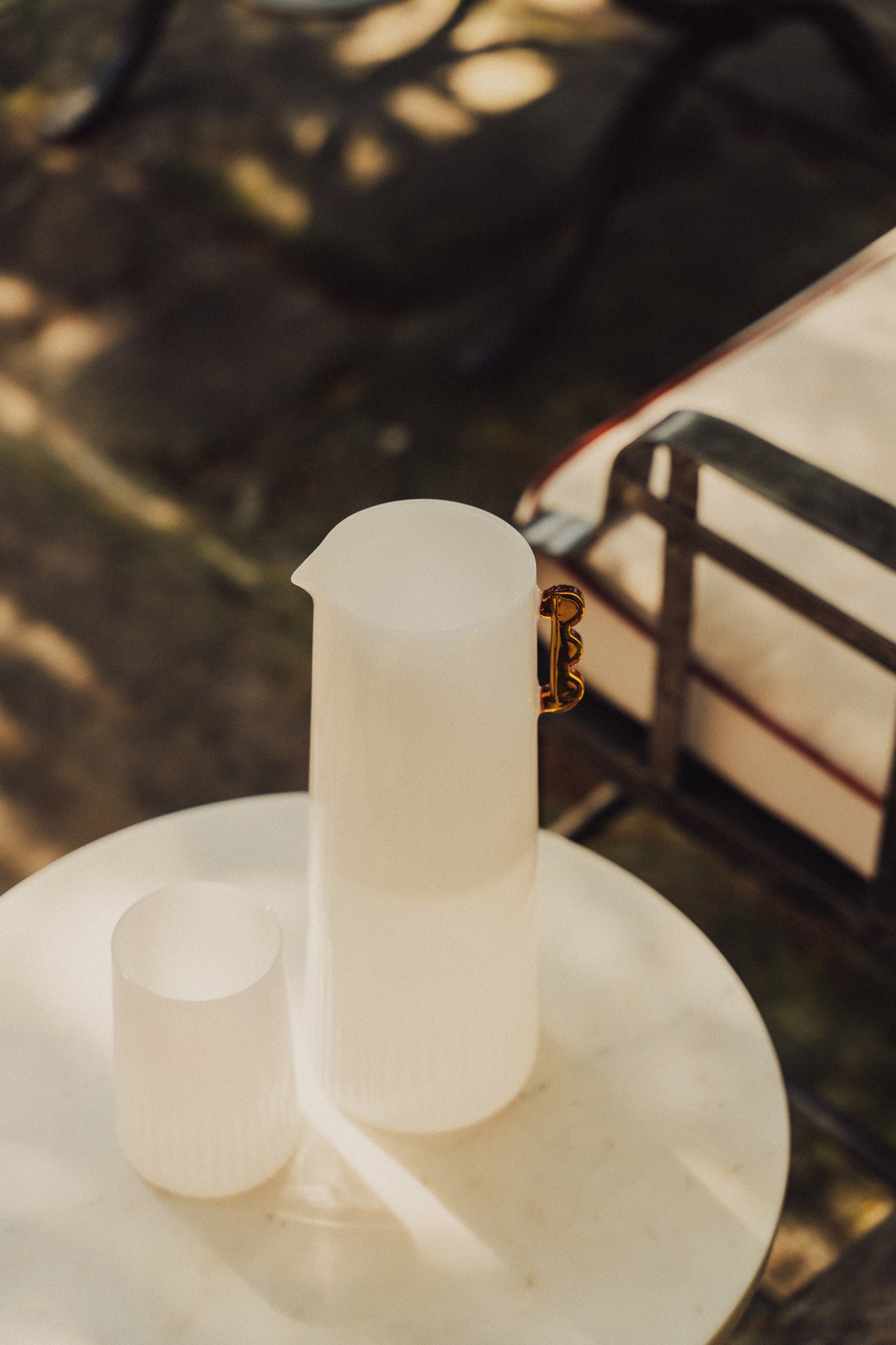 Kairos Carafe | Opaque White -  -  - Saardé - Saardé.
