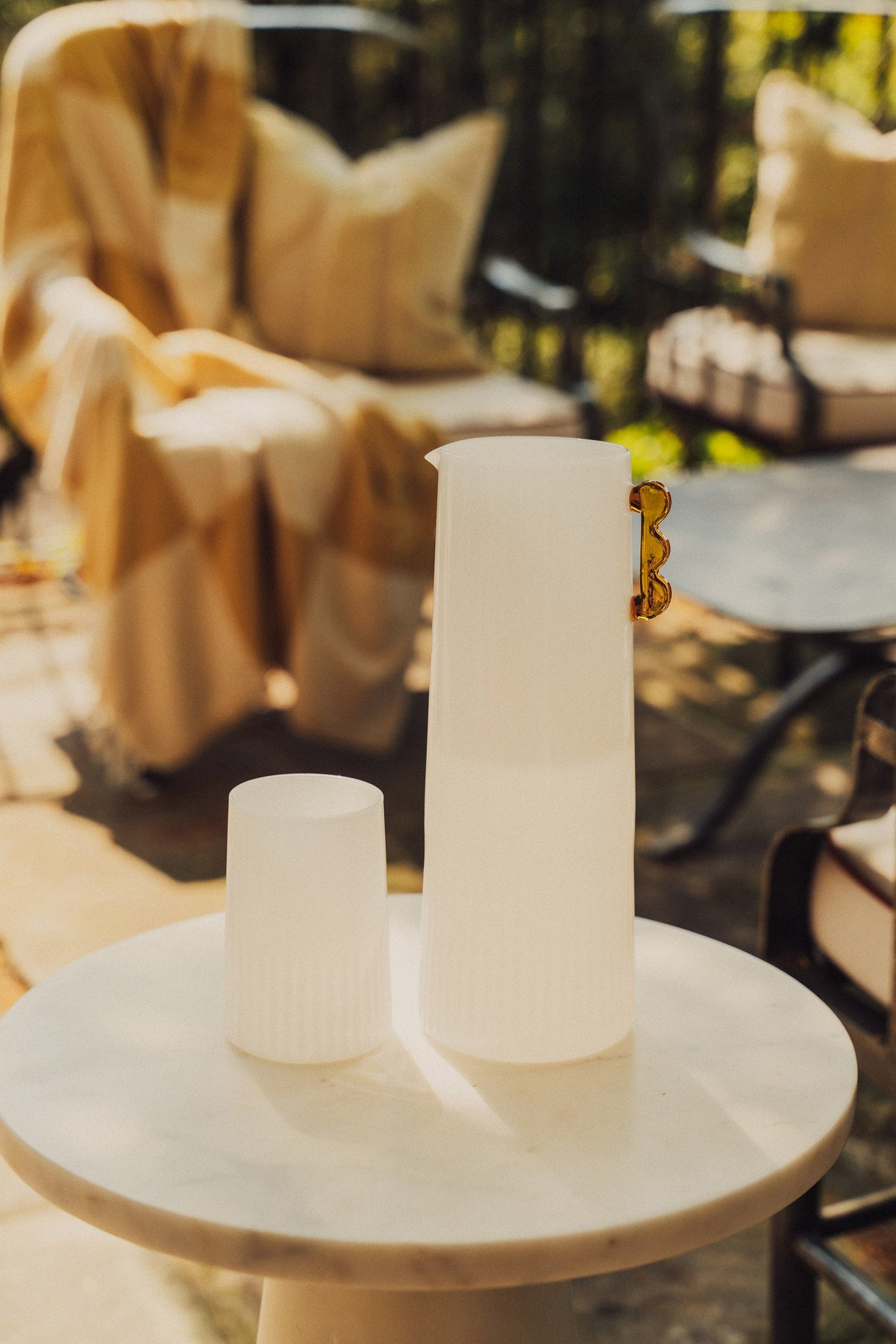 Kairos Carafe | Opaque White -  -  - Saardé - Saardé.