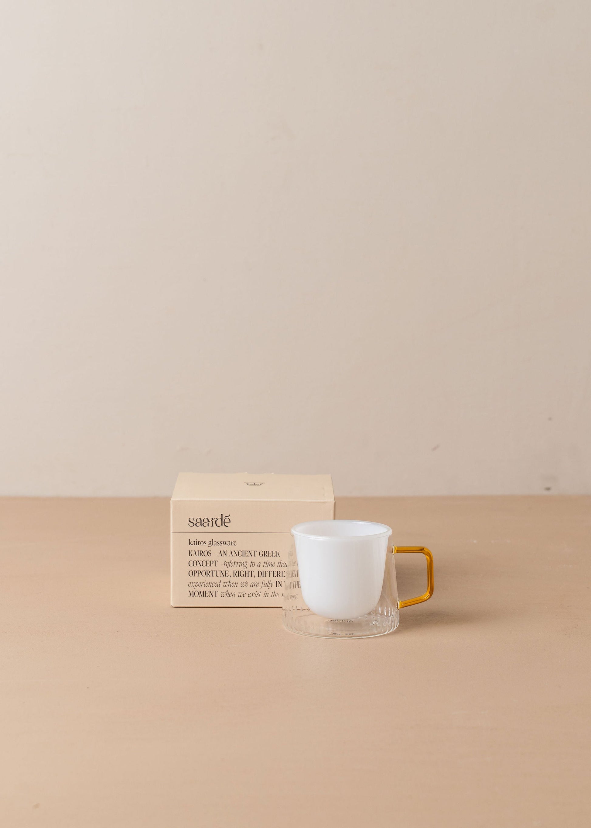 Kairos Coffee Cup | Opaque White -  -  - Saardé - Saardé.