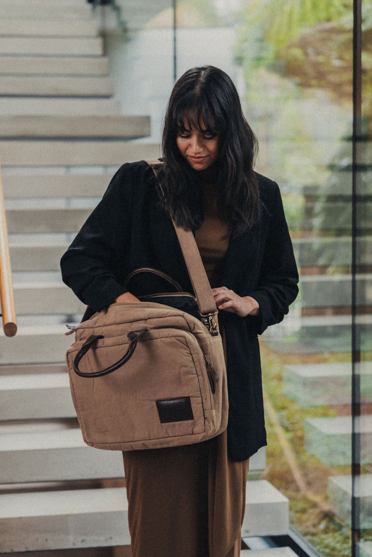 Journey Canvas Laptop Bag | Clay - - - Saardé - Saardé.