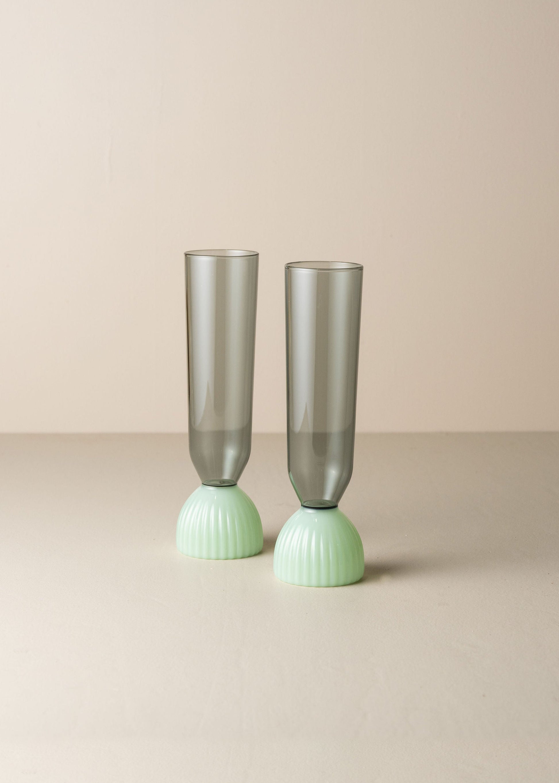 Kairos Champagne Flute | Jade | Set of 2 -  -  - Saardé - Saardé.