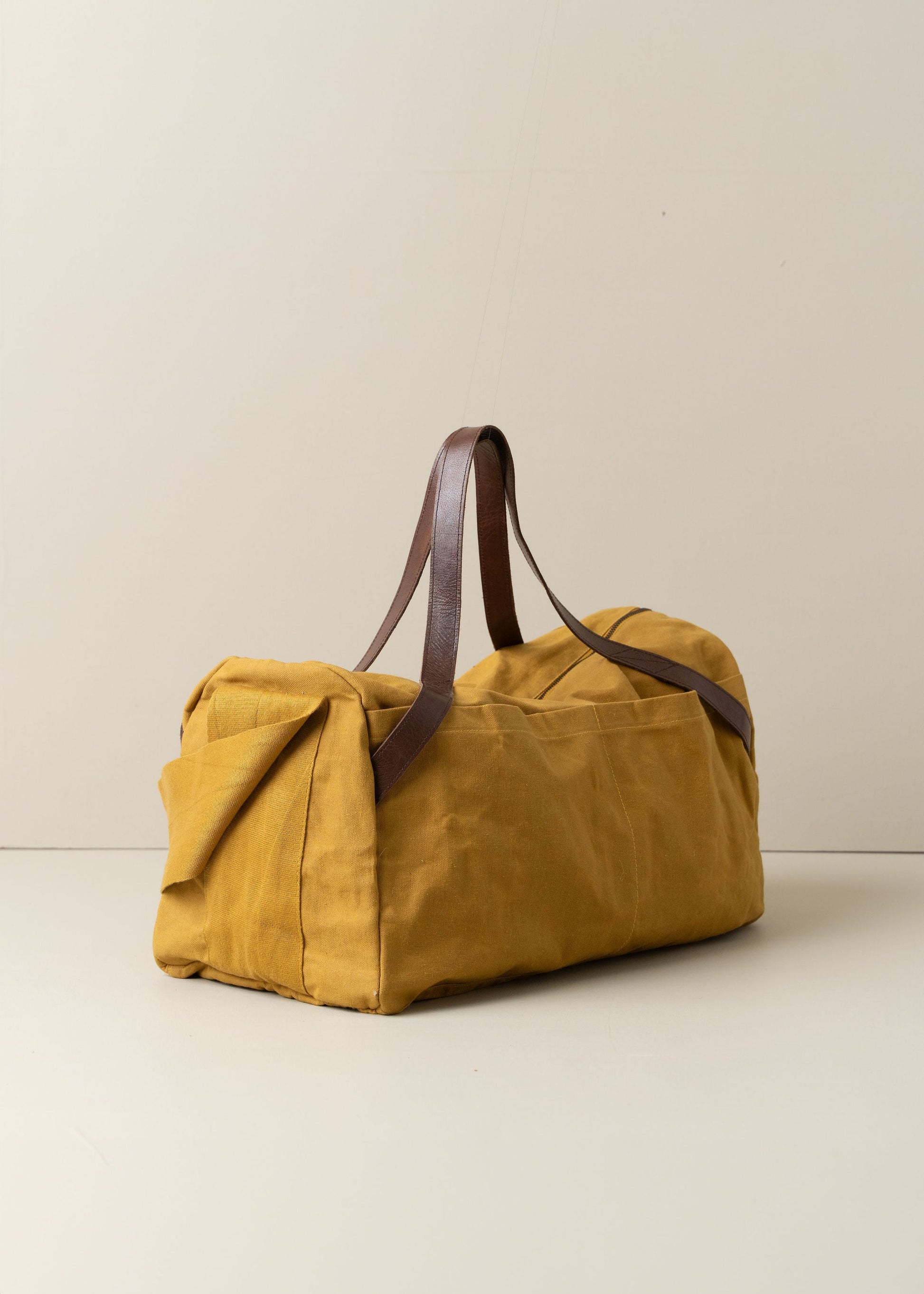 Journey Duffle Canvas Bag | Mustard - - - Saardé - Saardé.