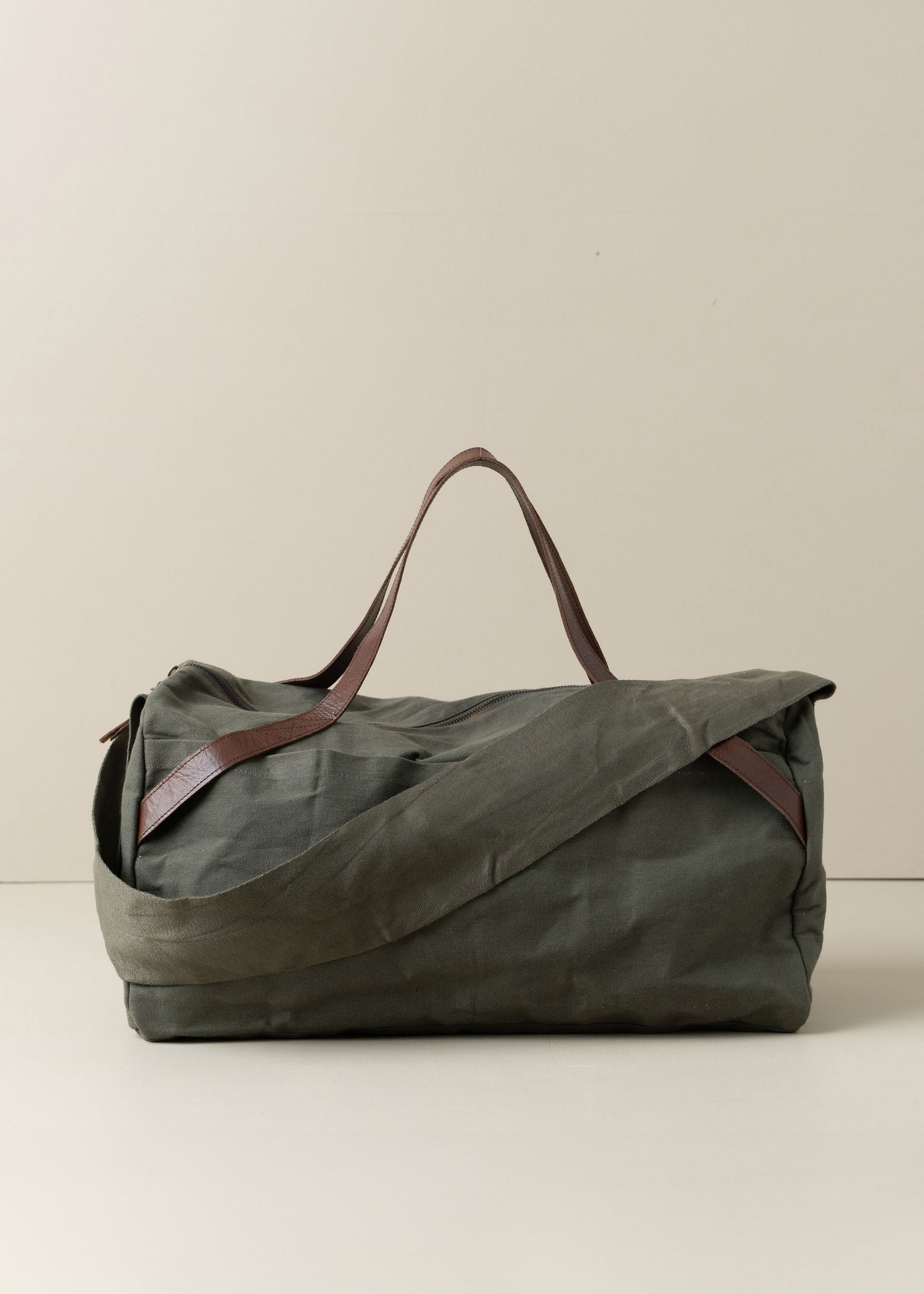 Journey Duffle Canvas Bag | Olive -  -  - Saardé - Saardé.