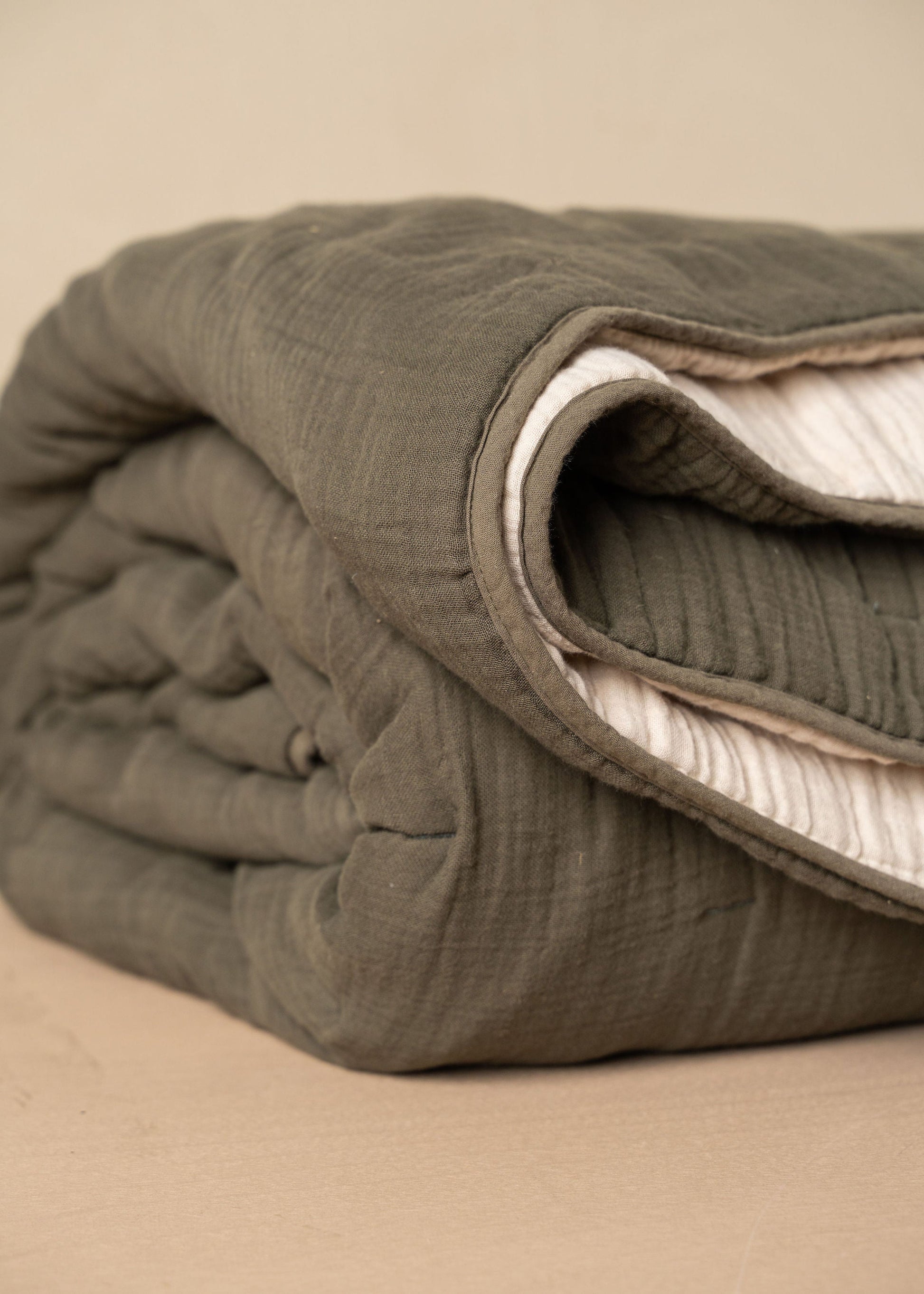 Enes Quilted Bed Cover | Olive -  -  - Saardé - Saardé.