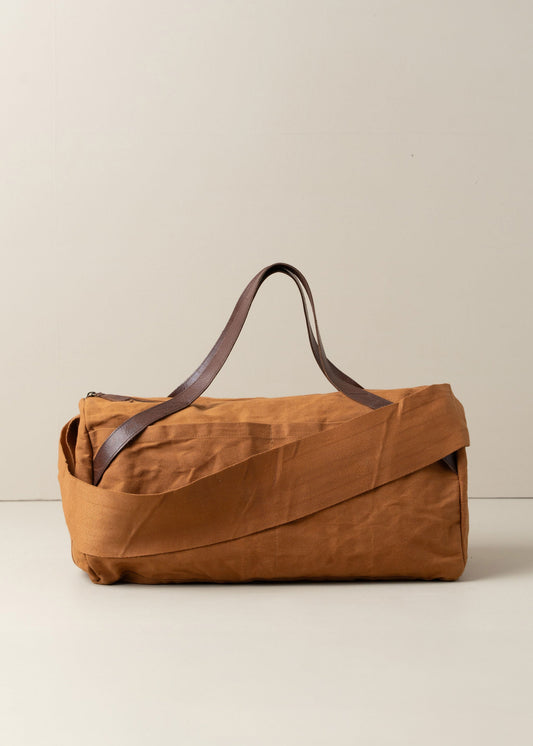 Journey Duffle Canvas Bag | Terracotta - - - Saardé - Saardé.