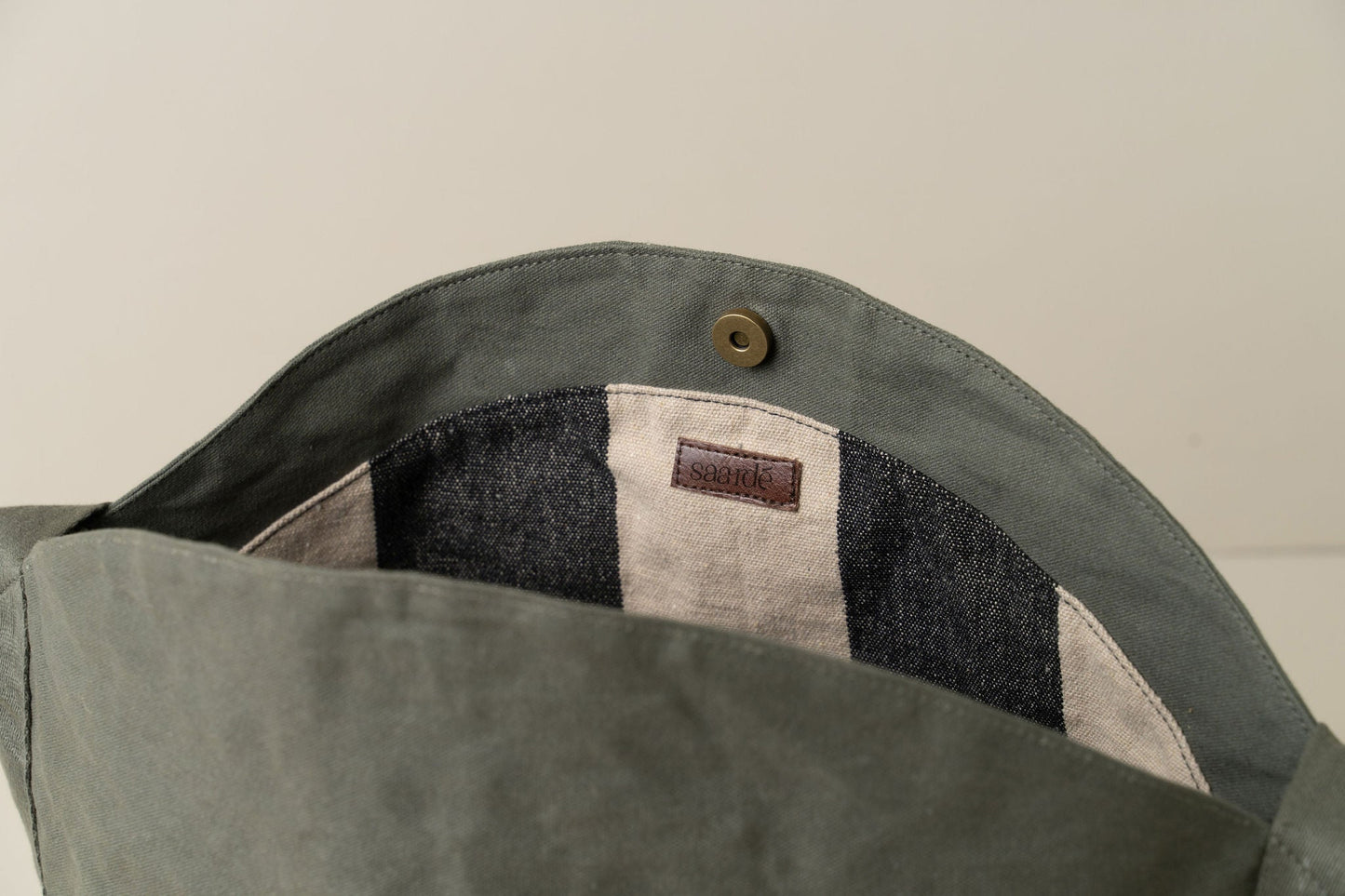 Journey Canvas Tote Bag | Olive -  -  - Saardé - Saardé.