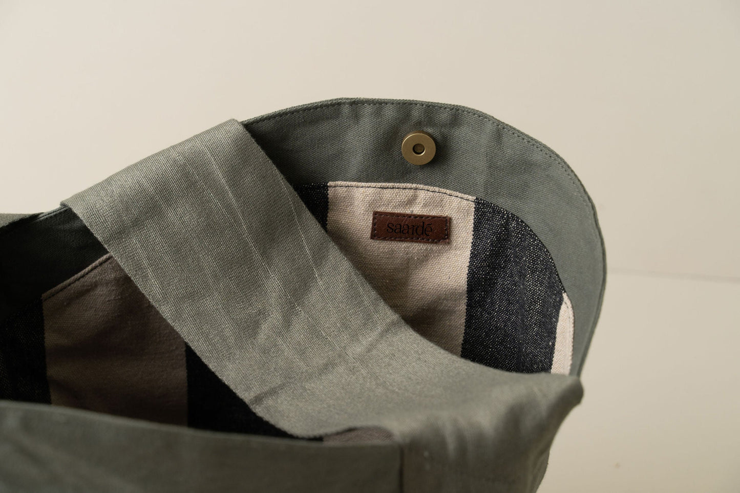 Journey Canvas Tote Bag | Olive -  -  - Saardé - Saardé.