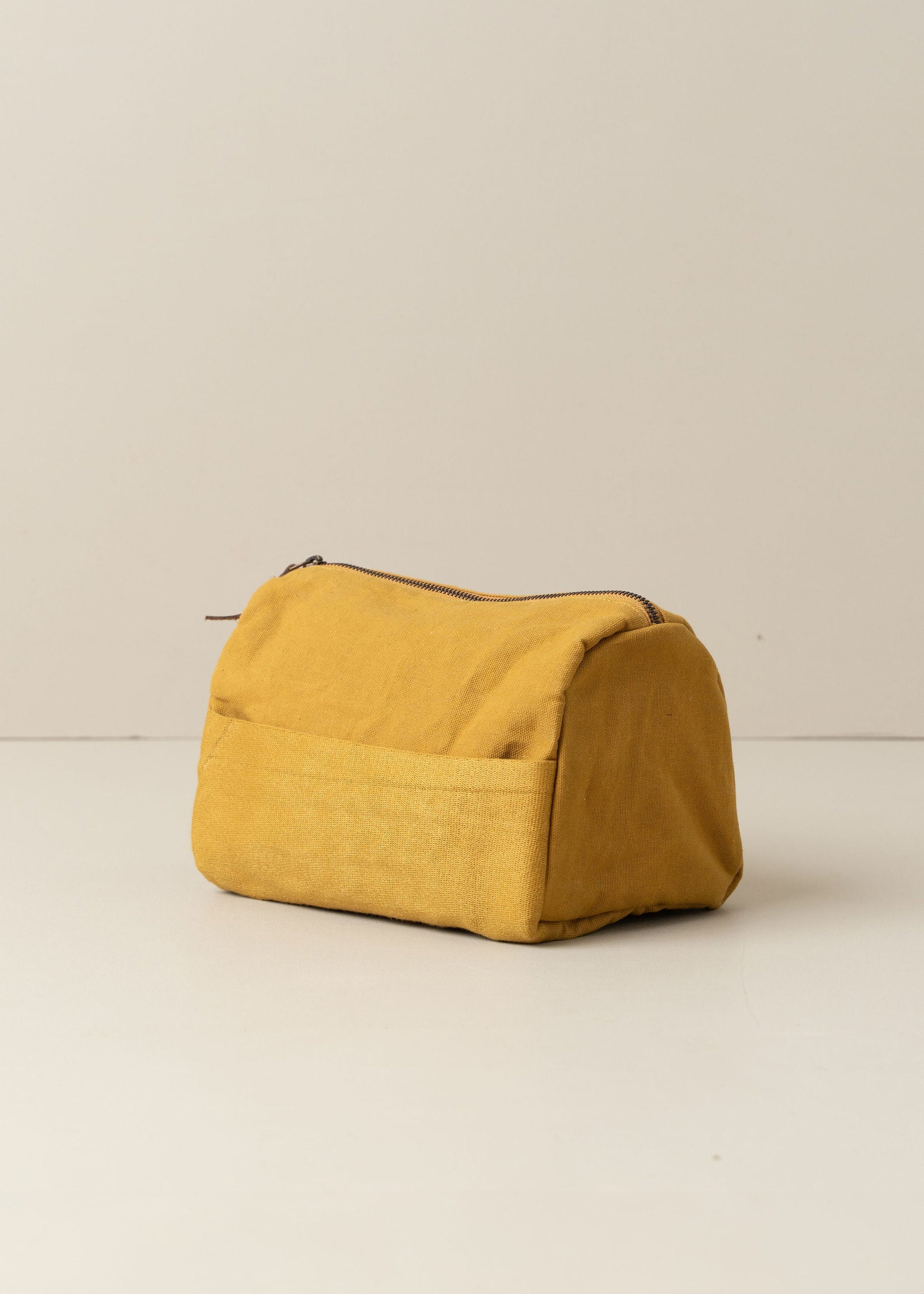 Journey Toiletry Canvas Bag | Mustard - - - Saardé - Saardé.