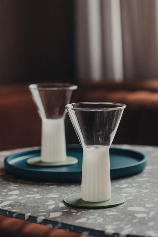 Kairos Wine Glass | Opaque White - - - Saardé - Saardé.