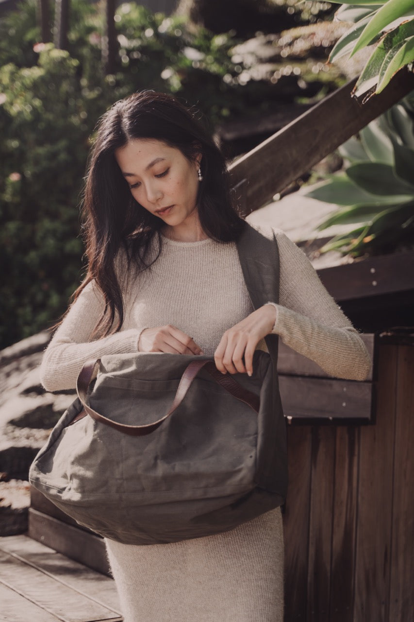 Journey Duffle Canvas Bag | Olive -  -  - Saardé - Saardé.