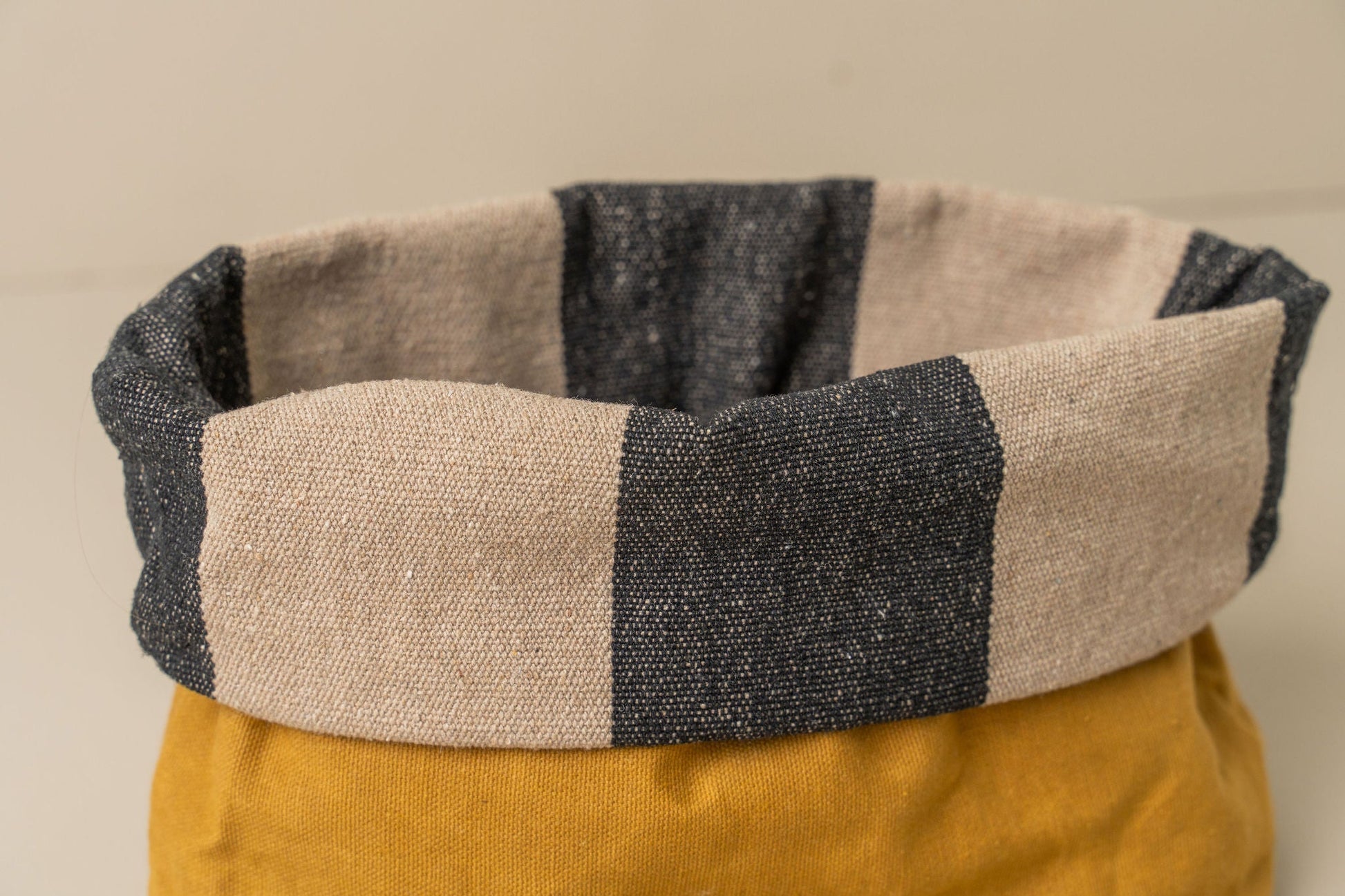 Journey Makeup Canvas Bag | Mustard - - - Saardé - Saardé.