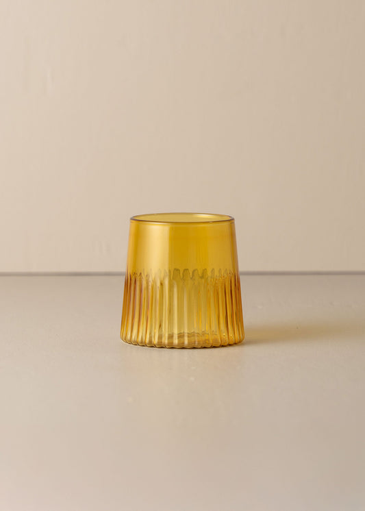 Kairos Medium Water Glass | Yellow Topaz | Set of 4 - - - Saardé - Saardé.