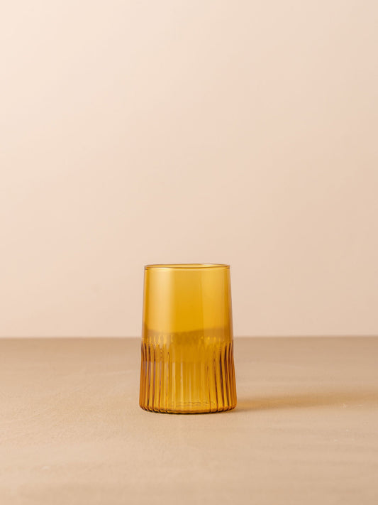 Kairos Large Water Glass | Yellow Topaz | Set of 2 - - - Saardé - Saardé.