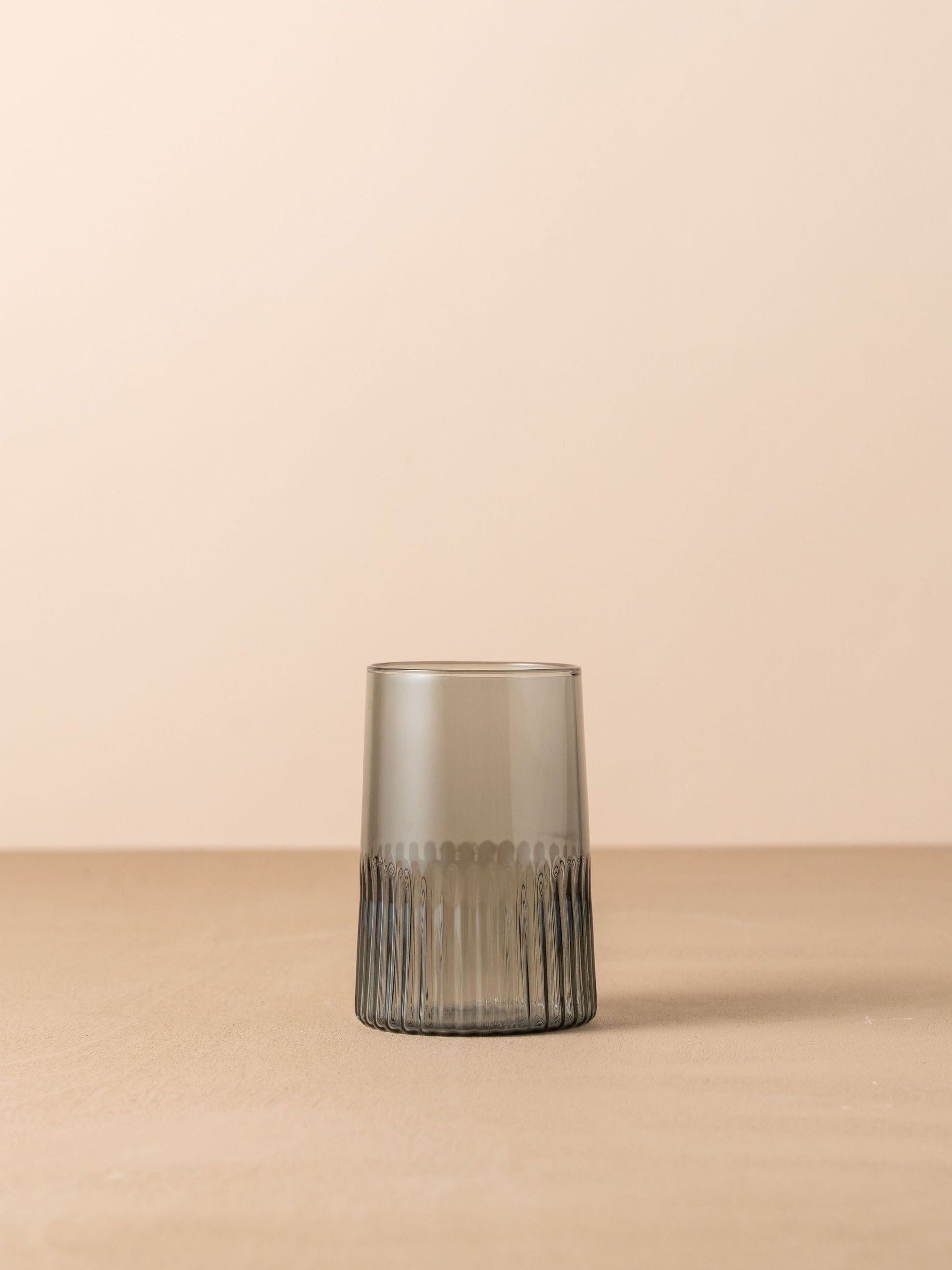 Kairos Large Water Glass | Smoke | Set of 2 - - - Saardé - Saardé.