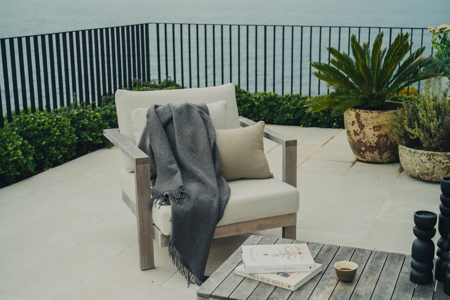 Merino Wool Throw | Grey -  -  - Saardé - Saardé.