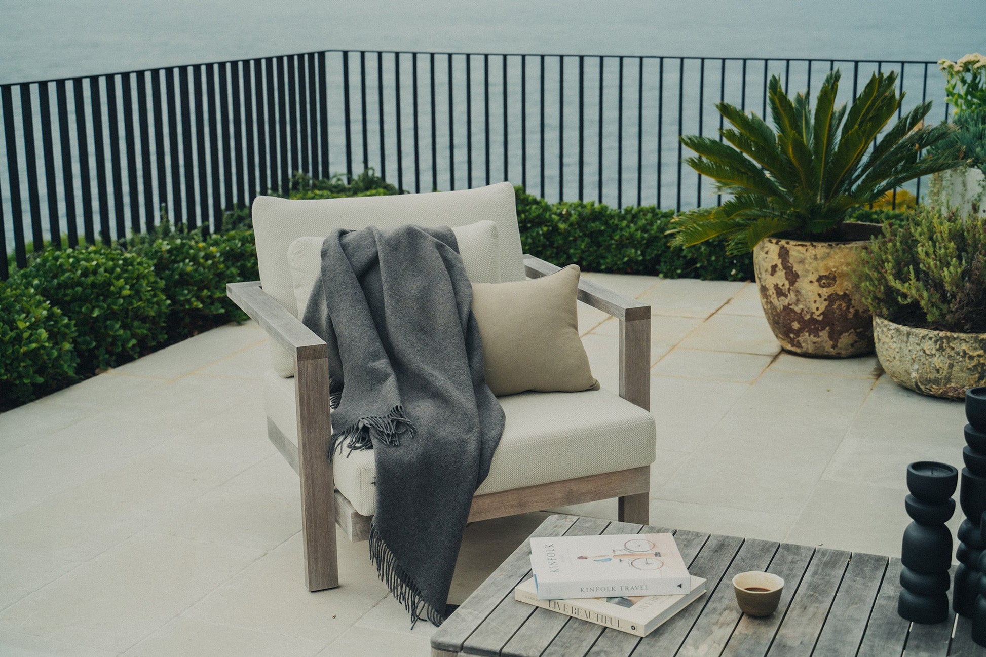 Merino Wool Throw | Grey -  -  - Saardé - Saardé.