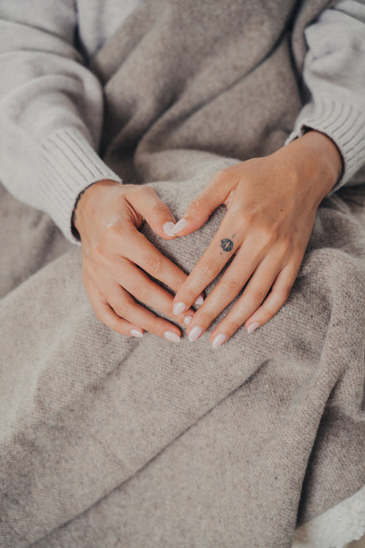 Merino Wool Throw | Latte -  -  - Saardé - Saardé.