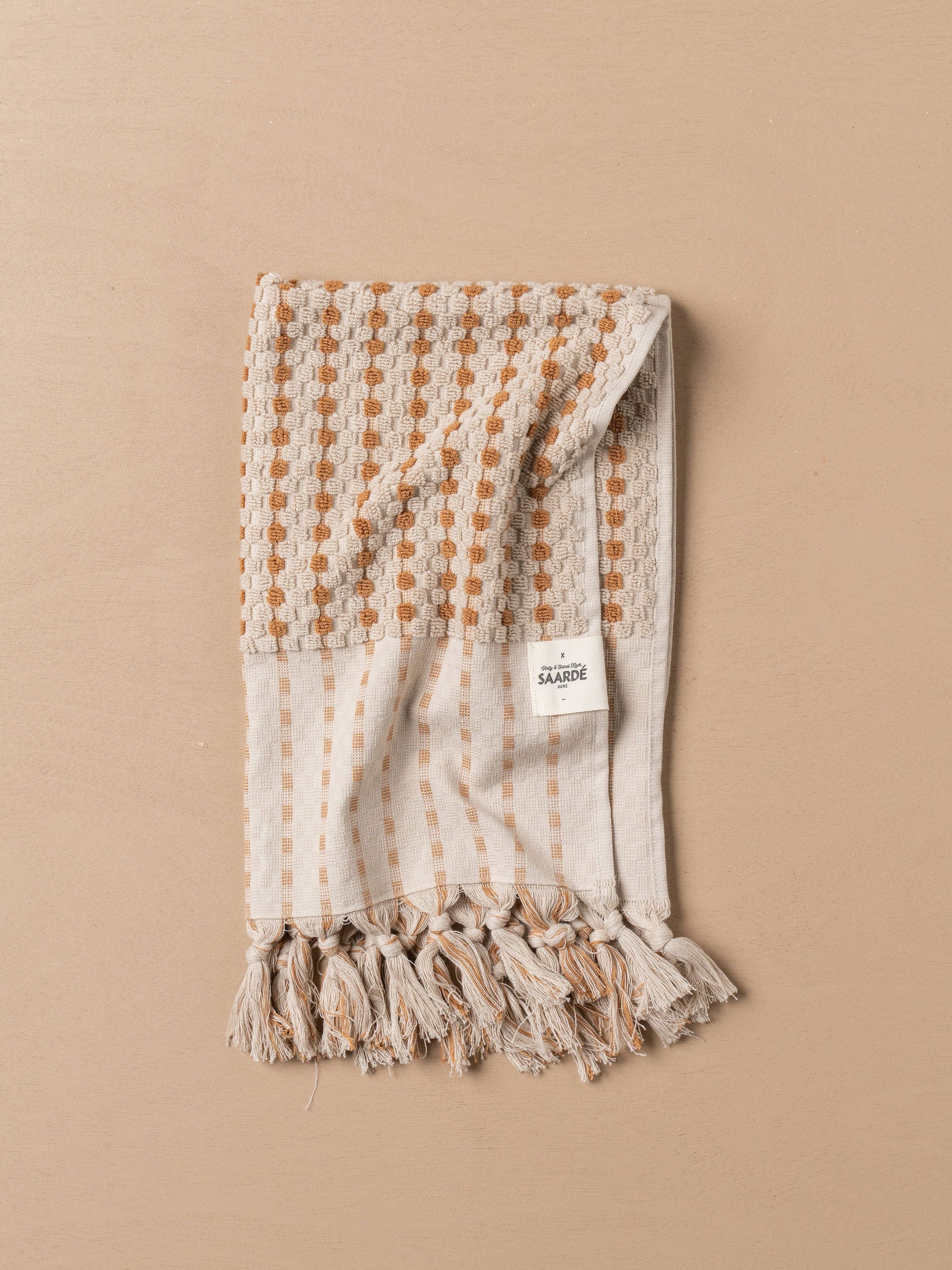 Chickpea Bath Sheet Bundle - Stone/Terracotta -  -  - Saardé - Saardé.