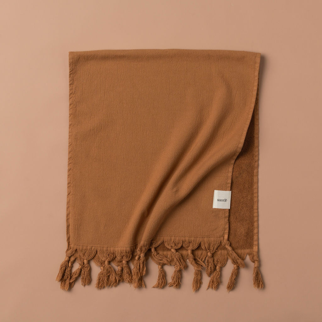 Vintage Wash Bath Sheet Bundle - Terracotta -  -  - Saardé - Saardé.