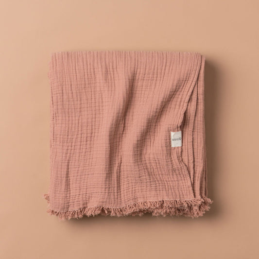 Enes Cotton Bedcover | Blush - - - Saardé - Saardé.