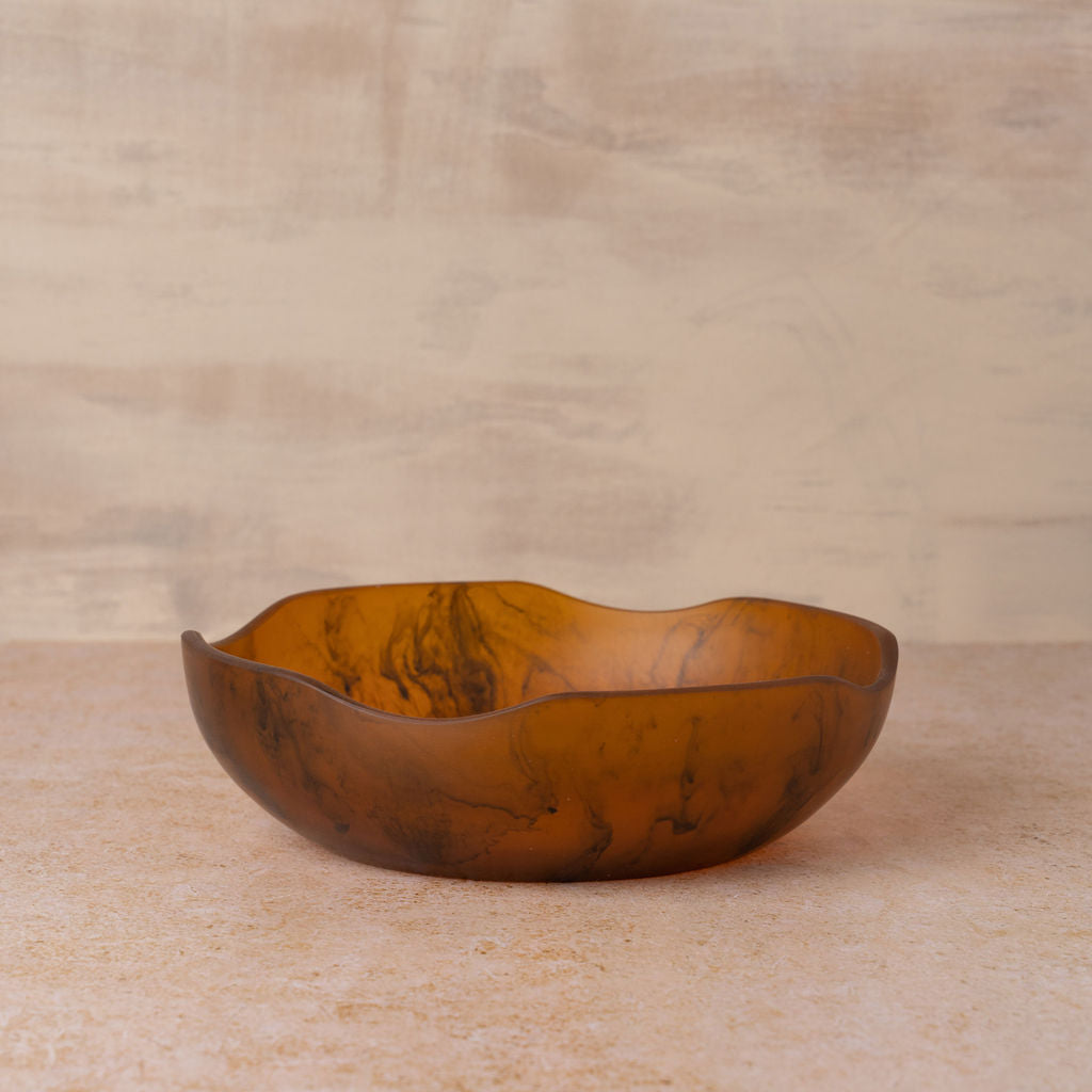 Flow Resin Salad Bowl | Earth - Small - Small - Saardé - Saardé.