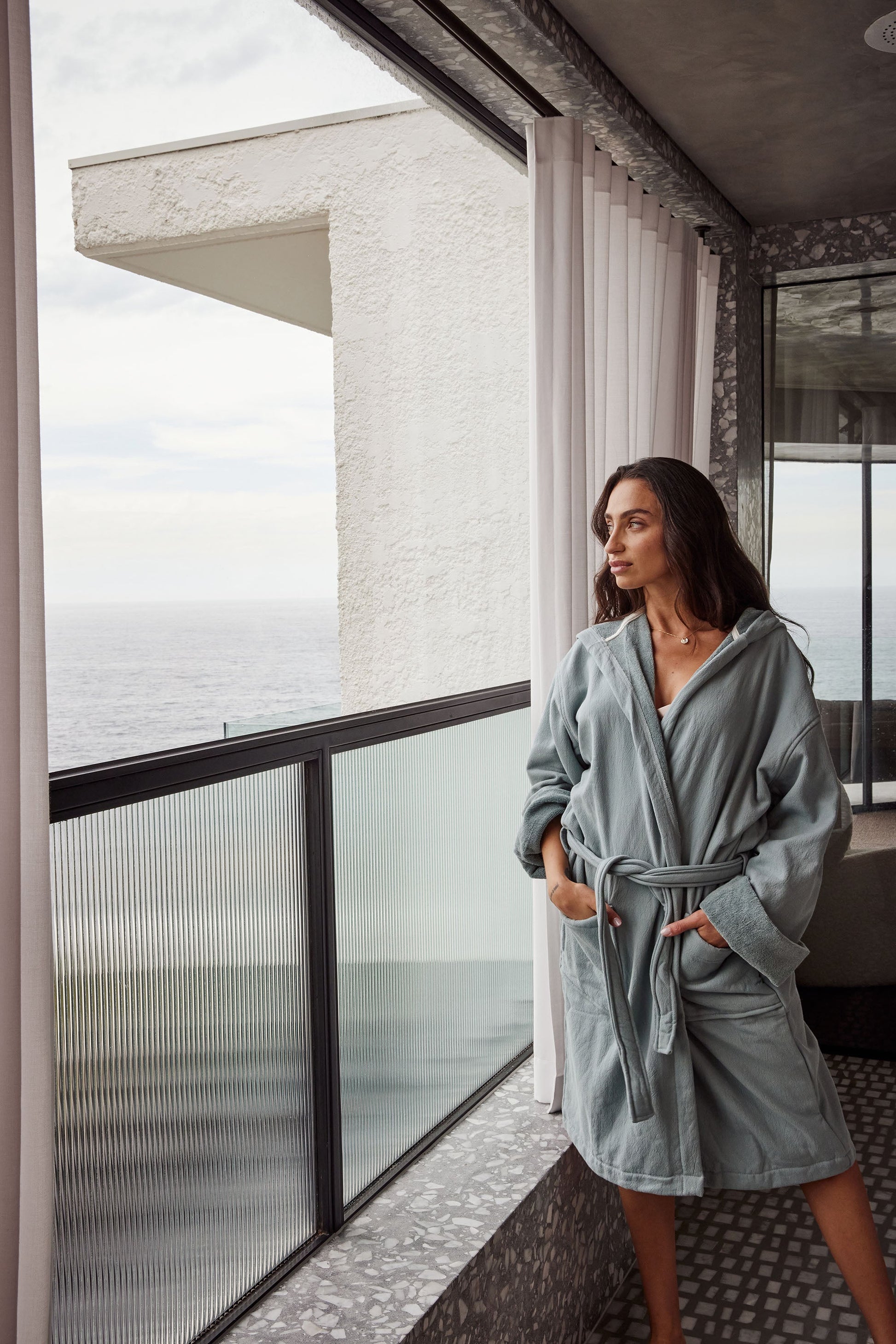 Vintage Wash Robe | Sage -  -  - Saardé - Saardé.