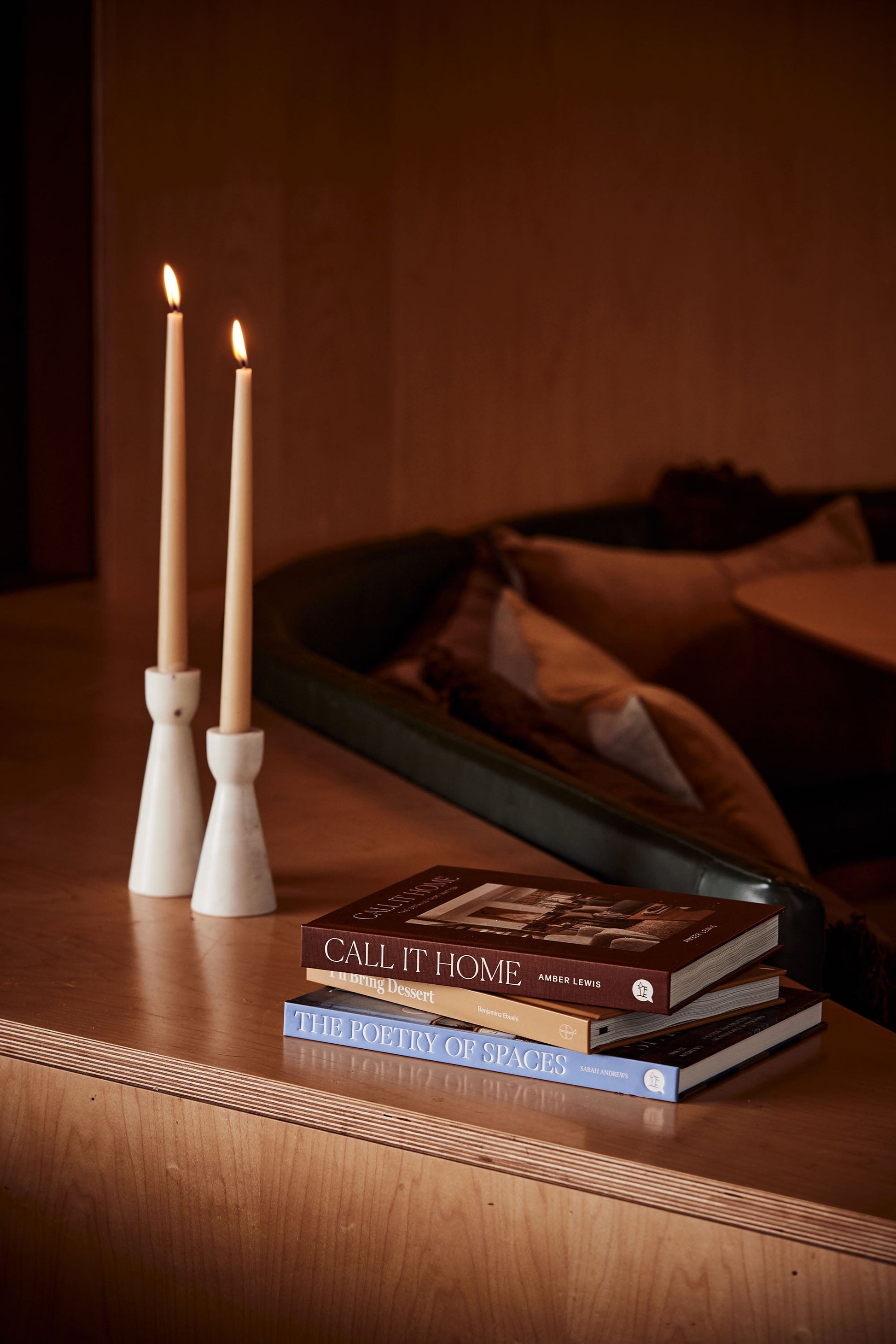 Muum Marble Candle Holder - Large - White - - - Saardé - Saardé.