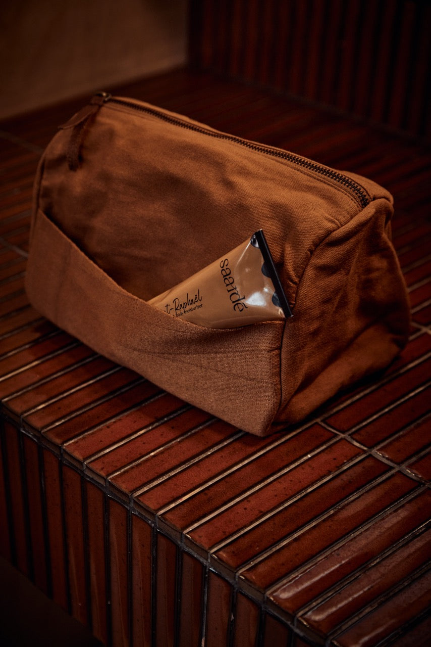 Journey Toiletry Canvas Bag | Cinnamon - - - Saardé - Saardé.