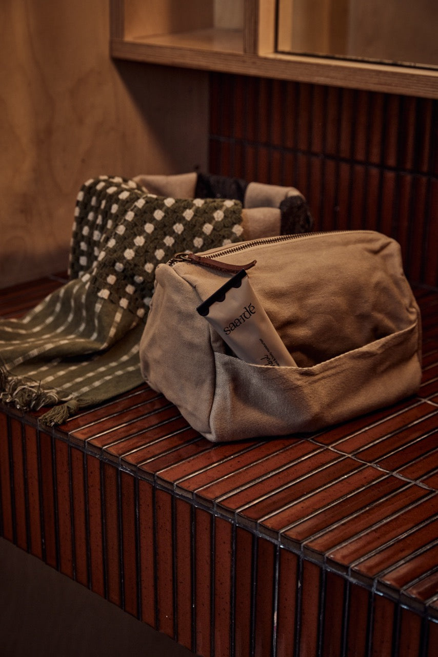 Journey Toiletry Canvas Bag | Clay -  -  - Saardé - Saardé.