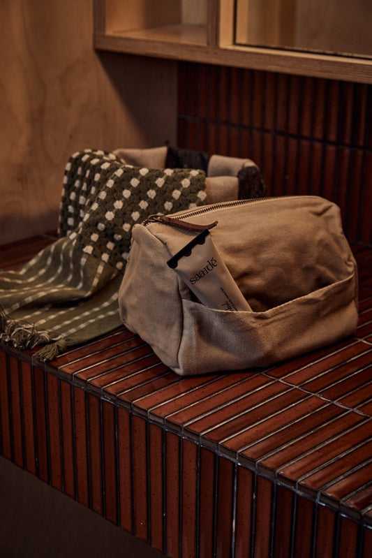 Journey Toiletry Canvas Bag | Clay -  -  - Saardé - Saardé.