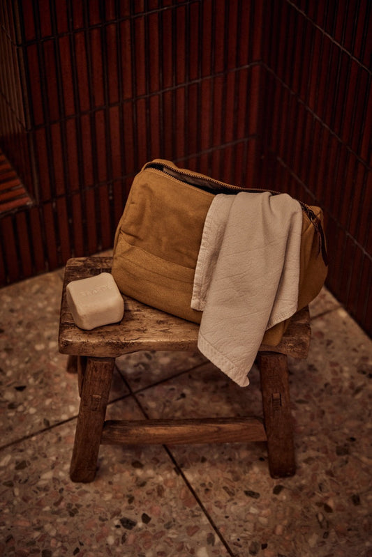 Journey Toiletry Canvas Bag | Caramel - - - Saardé - Saardé.