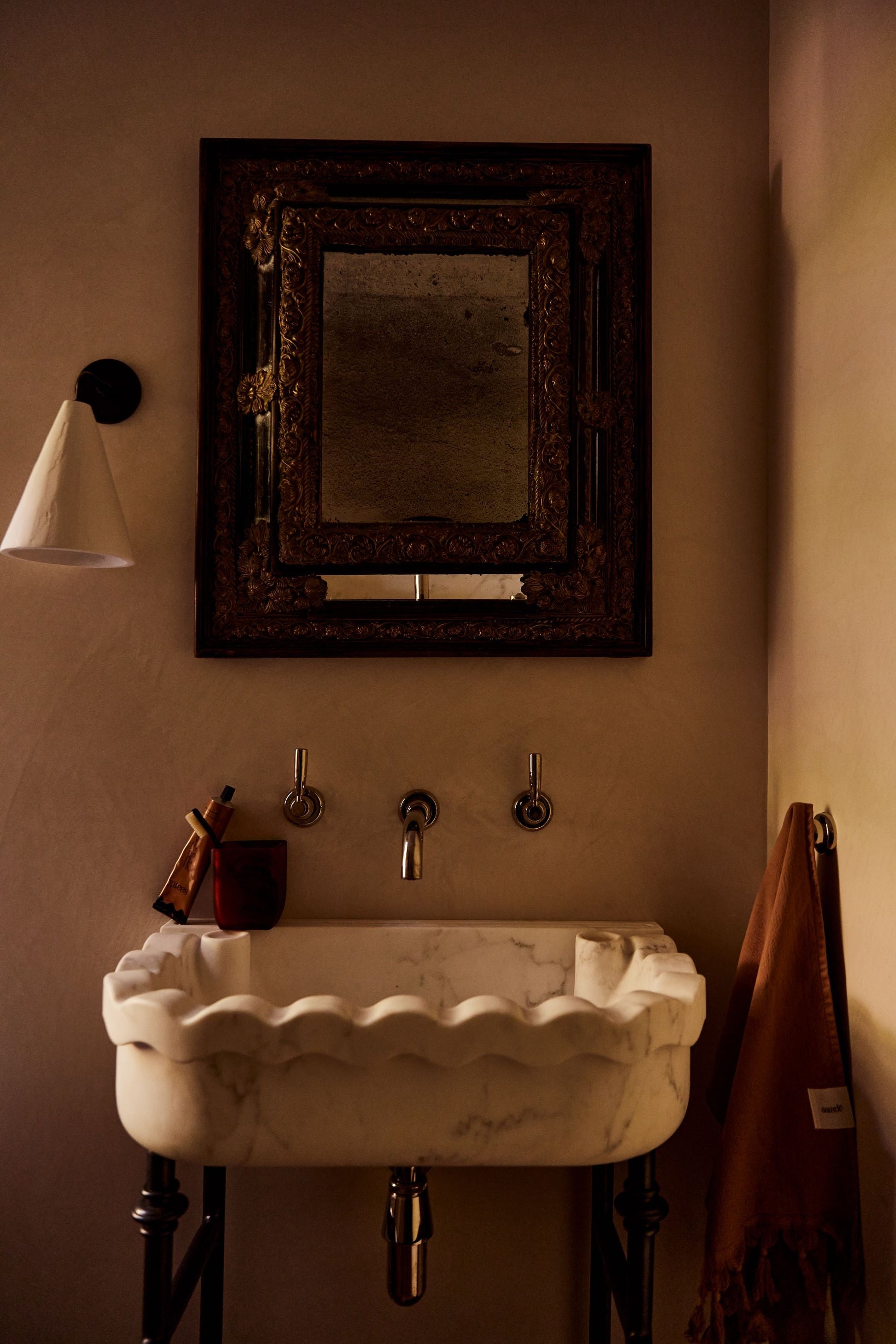 Vintage Wash Bath Sheet Bundle - Terracotta -  -  - Saardé - Saardé.
