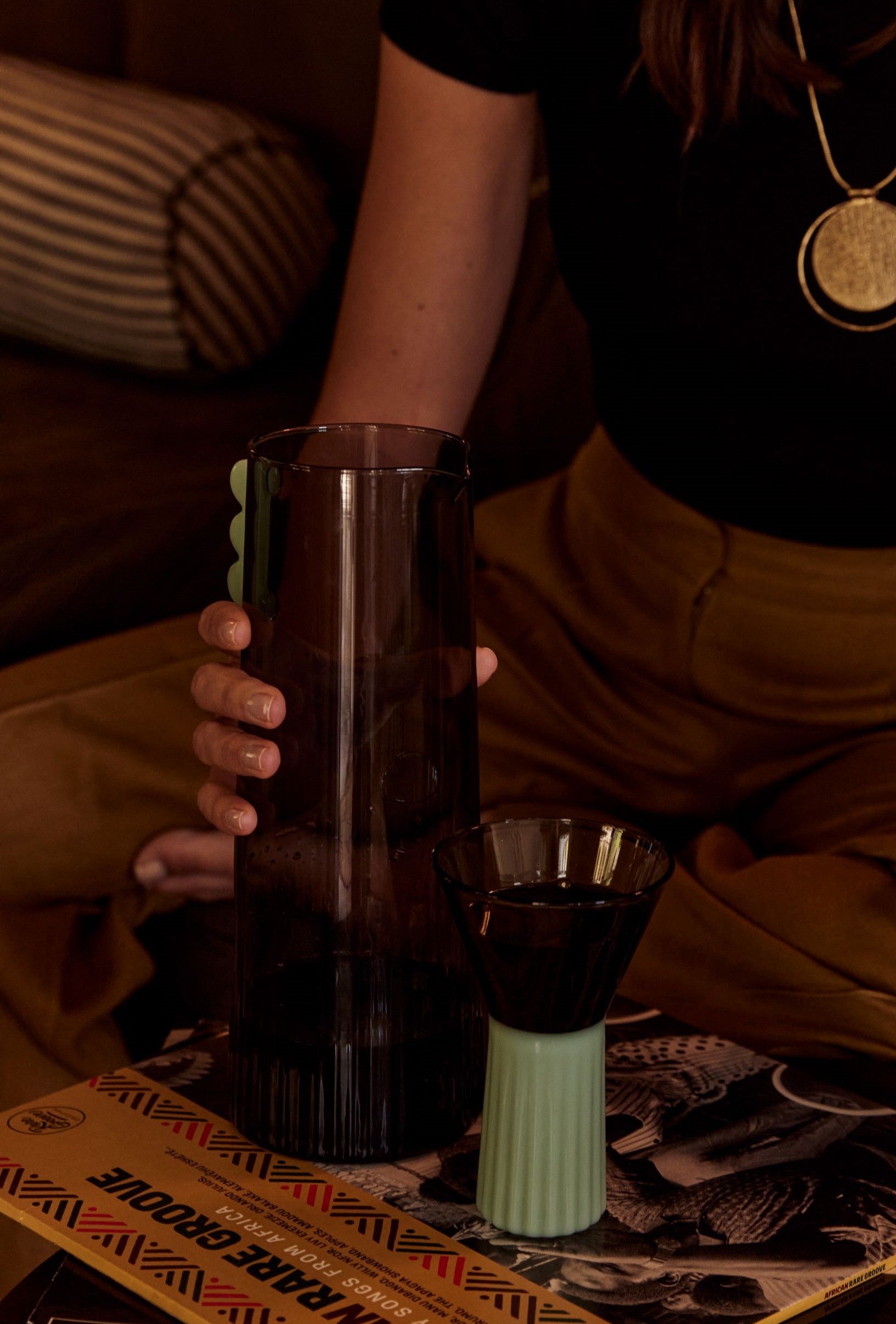Kairos Wine Glass | Smoke -  -  - Saardé - Saardé.