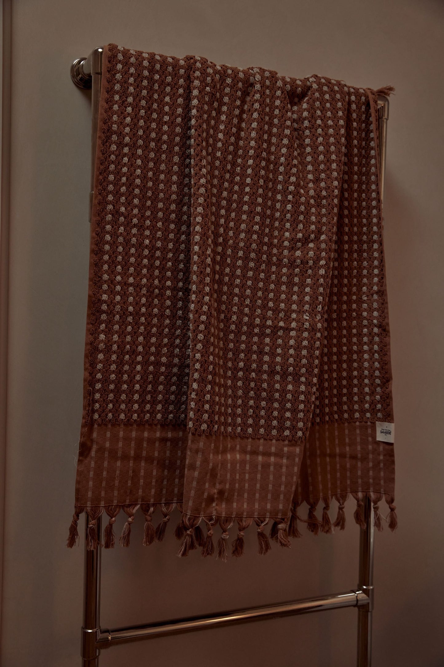 Chickpea Bath Sheet Collection - Terracotta/Stone -  -  - Saardé - Saardé.