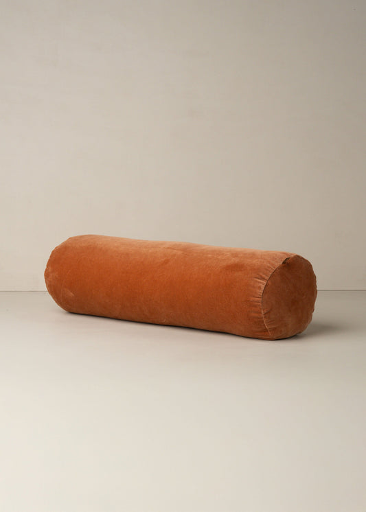 Velvet Structured Bolster | Terracotta - - - Saardé - Saardé.
