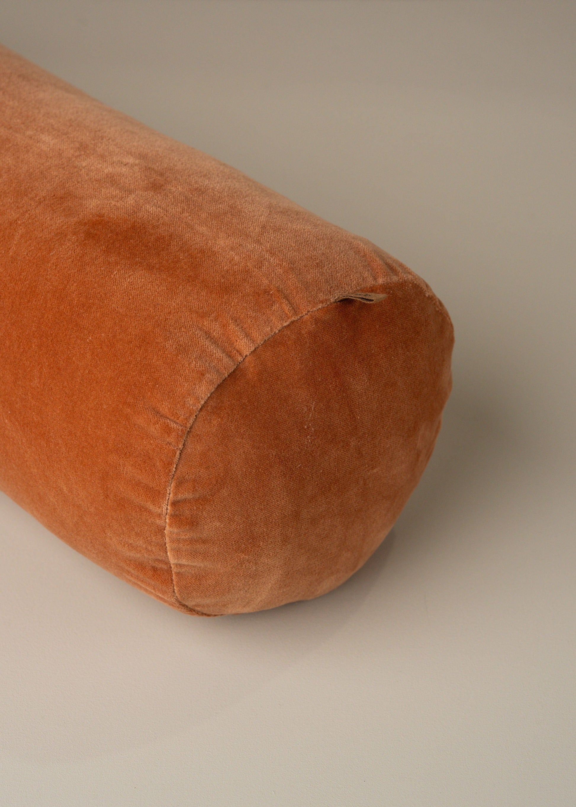 Velvet Structured Bolster | Terracotta - - - Saardé - Saardé.