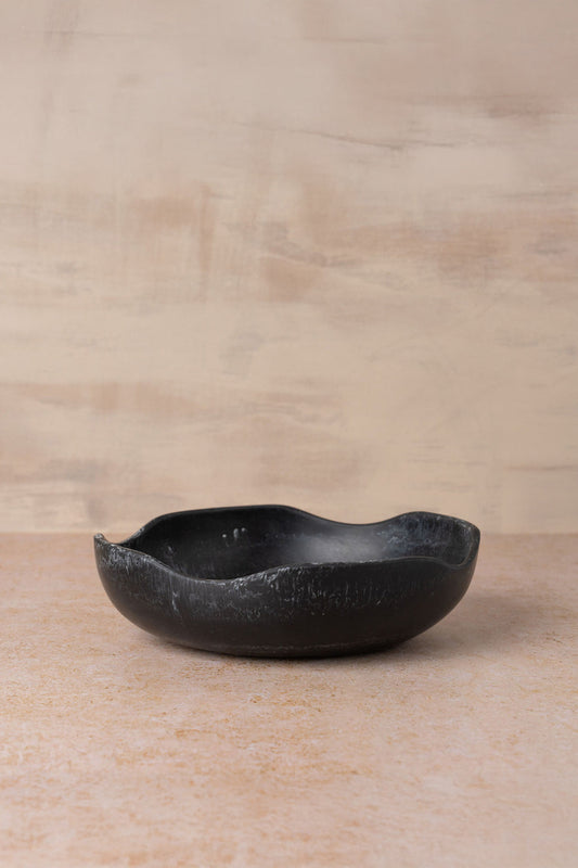 Flow Resin Salad Bowl | Ash Black - - - Saardé - Saardé.